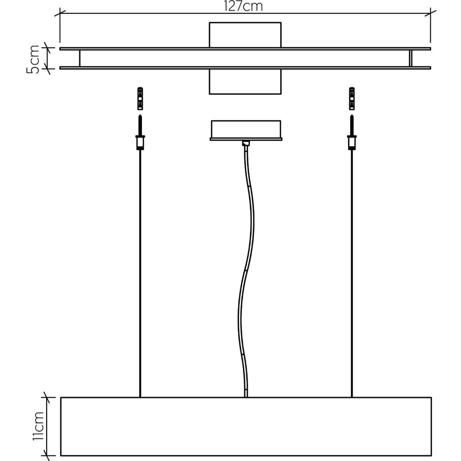 Lampa wyspowa LED Clean (QN-CLEAN-LED-LP-127-TEAK) - Quintiesse