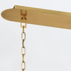 Lampa wyspowa Nottingham - 6 źródeł światła - Antyczny mosiądz (QN-NOTTINGHAM-6LP-AB) - Quintiesse