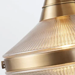 Lampa wyspowa Willard - 2 źródła światła - Vintage mosiądz (QN-WILLARD-LP2-VBS-PG) - Quintiesse