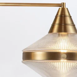 Lampa wyspowa Willard - 2 źródła światła - Vintage mosiądz (QN-WILLARD-LP2-VBS-PG) - Quintiesse