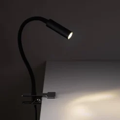 Lampa z klipsem LAGOS BLACK (16025) - TK Lighting