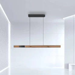 Lampa z płynną regulacją wysokości i szerokości PURE-MOTO-RISE NATURALNE DREWNO (2545-79) - Paul Neuhaus