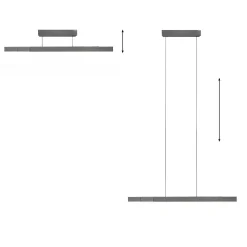 Lampa z płynną regulacją wysokości i szerokości PURE-MOTO-RISE SZARY (2545-15) - Paul Neuhaus