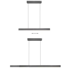 Lampa z płynną regulacją wysokości i szerokości PURE-MOTO-RISE SZARY (2545-15) - Paul Neuhaus