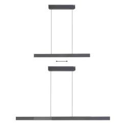 Lampa z płynną regulacją wysokości i szerokości PURE-MOTO-RISE CZARNY PERŁOWY (2545-18) - Paul Neuhaus