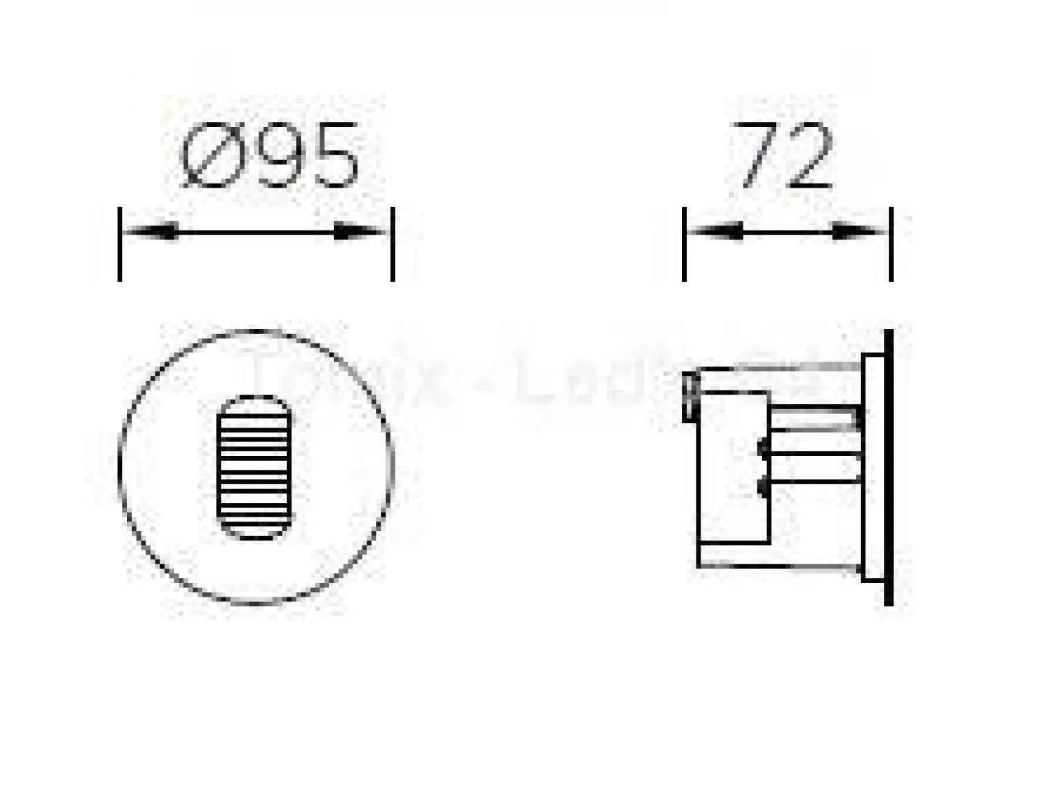 Lampa zewnętrzna podtynkowa MICENAS kol. SZARY (05-9757-CA-CL) - Leds-C4