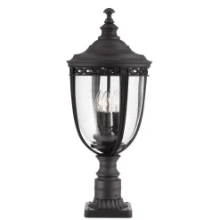 Lampa zewnętrzna, stojąca ENGLISH BRIDLE kol. CZARNY (FE/EB3/L BLK) - Feiss - Elstead Lighting