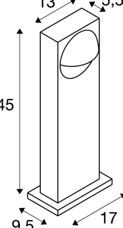 Lampa zewnętrzna stojąca LID I 45 15 W (1007670) - SLV