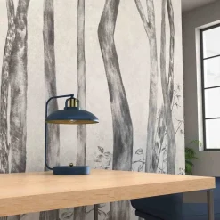 Lampka biurkowa FELIX NAVY BLUE/GOLD 1xE27 (MLP7716) - Milagro