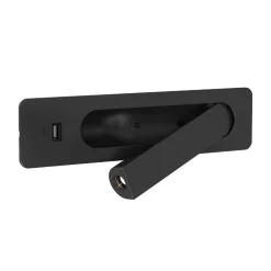 Lampka do Czytania Keta USB Matowy Czarny (1437004) - Astro Lighting