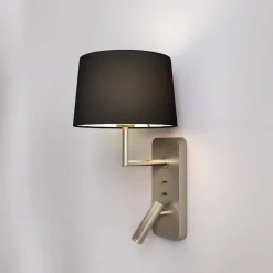 Lampka do Czytania Side by Side Grande USB Matowy Nikiel (1406014) - Astro Lighting