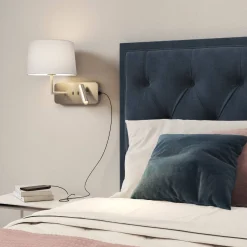 Lampka do Czytania Side by Side Grande USB Matowy Nikiel (1406014) - Astro Lighting