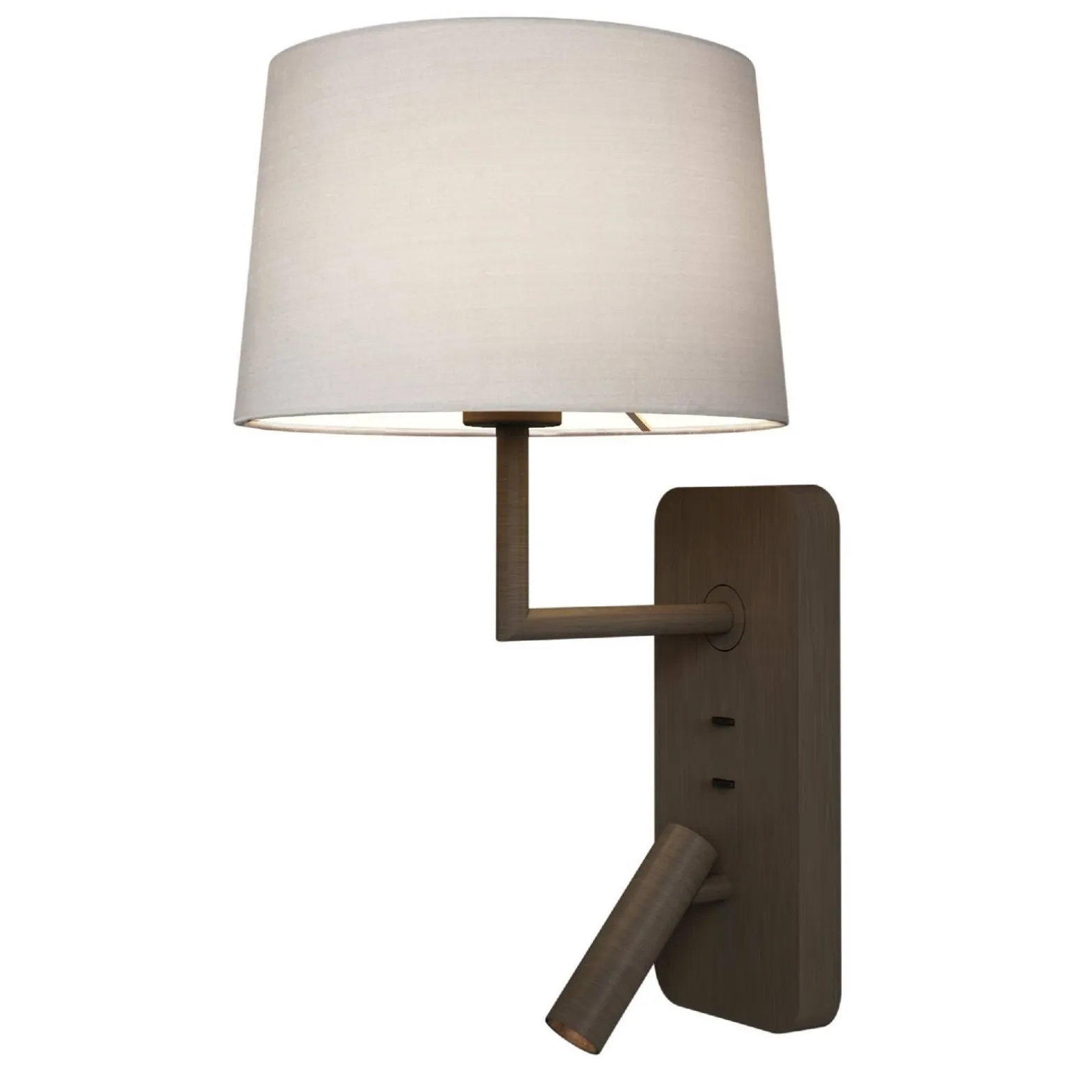 Lampka do Czytania Side by Side Grande USB Brąz (1406012) - Astro Lighting