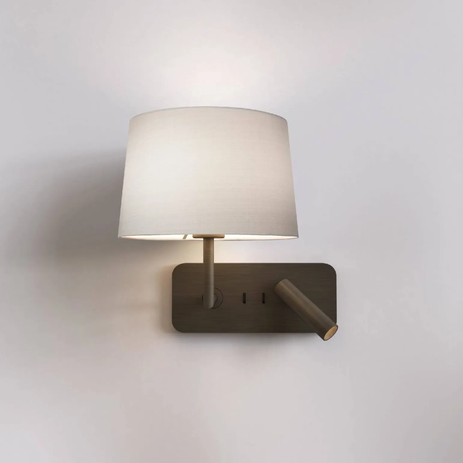 Lampka do Czytania Side by Side Grande USB Brąz (1406012) - Astro Lighting