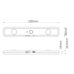 Lampka Podszafkowa Tony 3CCT 23cm (EKB1393) - Eko-Light