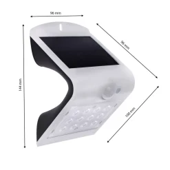 Lampka Solarna Butterfly Biała 1,5W (EKO8817) - Eko-Light / z czujnikiem ruchu i zmierzchu