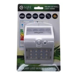 Lampka Solarna Butterfly Biała 1,5W (EKO8817) - Eko-Light / z czujnikiem ruchu i zmierzchu