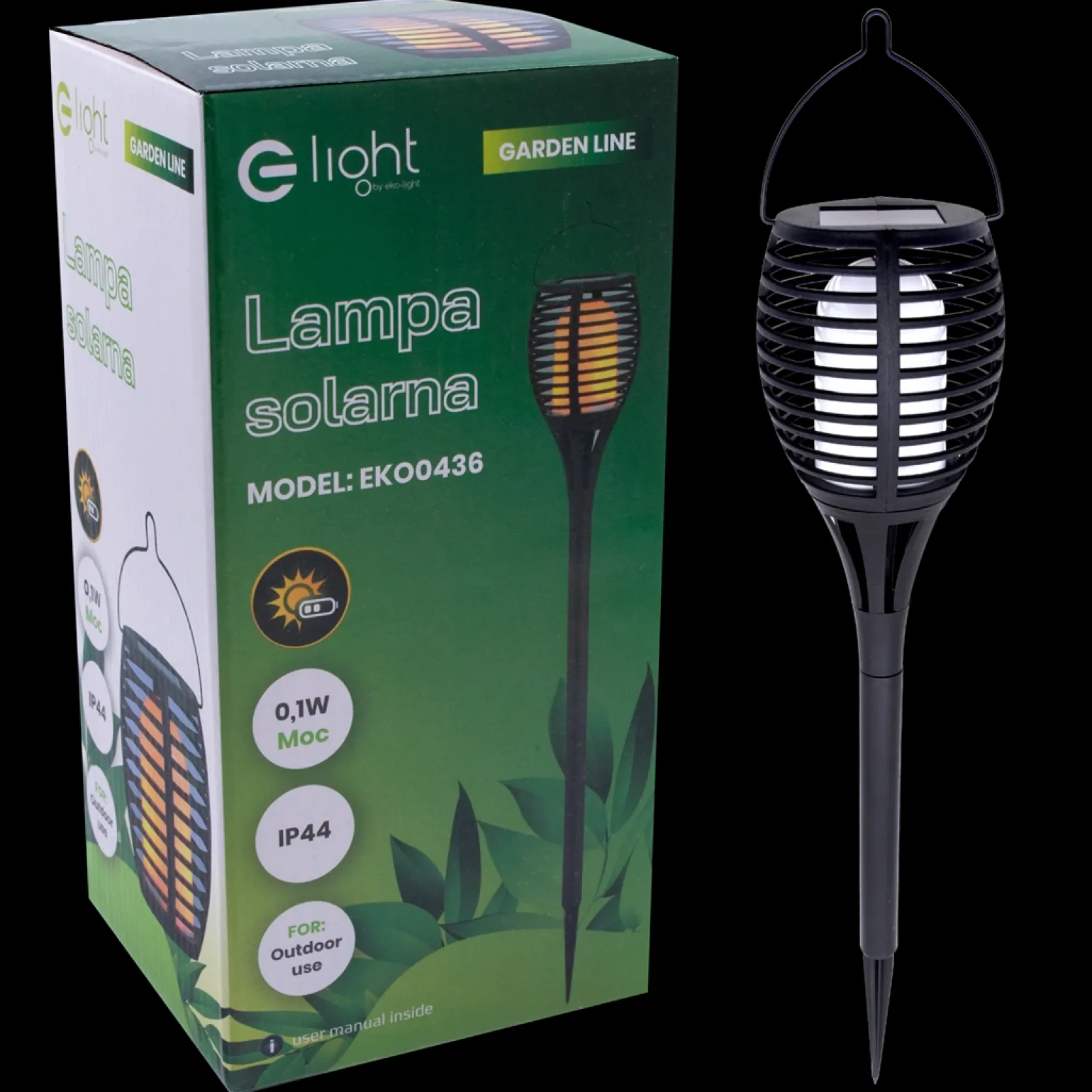 Lampka Solarna Imitująca Płomień (EKO0436) - Eko-Light