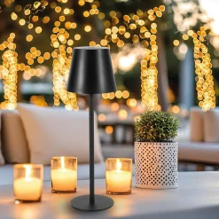 Lampka stołowa na balkon Virgin 3W 3CCT IP44 Bateria (EK1704) - Eko-Light