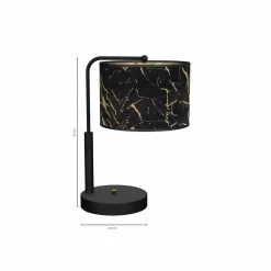 Lampka stołowa SENSO Black/Gold 1xE27 (MLP7299) - Milagro