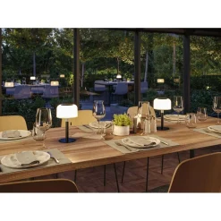 Lampka stołowa solarna BARTJA LED 3-STEP DIM USB-C 1.6W 160lm 2700K IP44 czarny / tworzywo sztuczne (PL94607) - PAULMANN