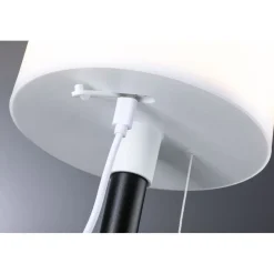 Lampka stołowa solarna BARTJA LED 3-STEP DIM USB-C 1.6W 160lm 2700K IP44 czarny / tworzywo sztuczne (PL94607) - PAULMANN