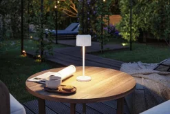 Lampka stołowa solarna ELSE LED DIM USB-C 3,7W 250lm 2700K IP44 biały / aluminium (PL94879) - PAULMANN