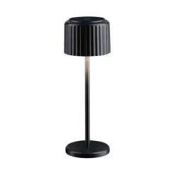 Lampka stołowa solarna ELSE LED DIM USB-C 3,7W 250lm 2700K IP44 czarny / aluminium (PL94878) - PAULMANN
