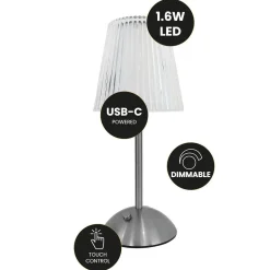 Lampka z ładowaniem USB ściemnialna Tacoma 1,6W (ML1291) - Milagro