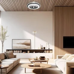 Lampowentylator ZEPHYR BLACK 48W LED+ PILOT (ML1514) - Milagro