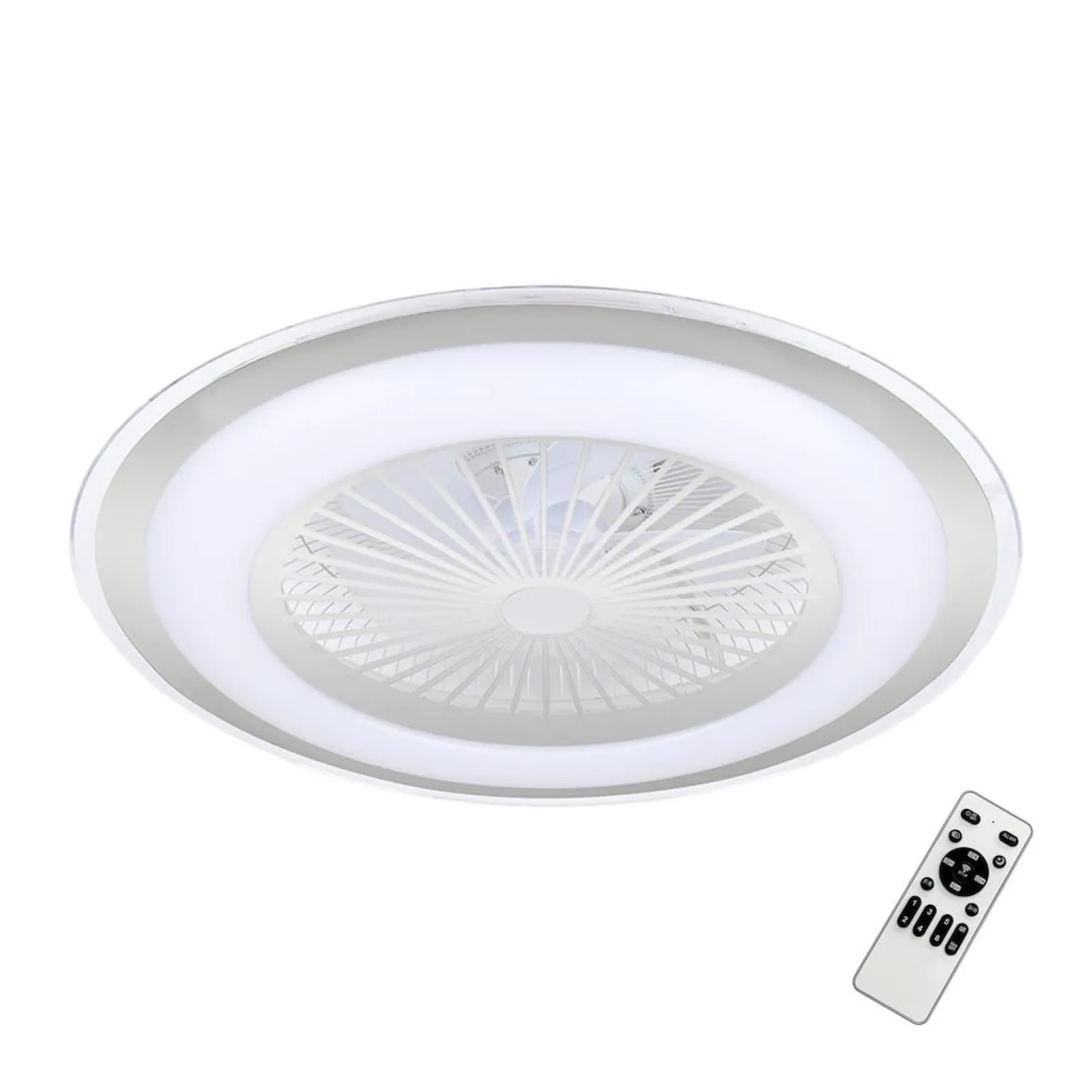 Lampowentylator ZEPHYR SILVER 48W LED+ PILOT (ML1515) - Milagro