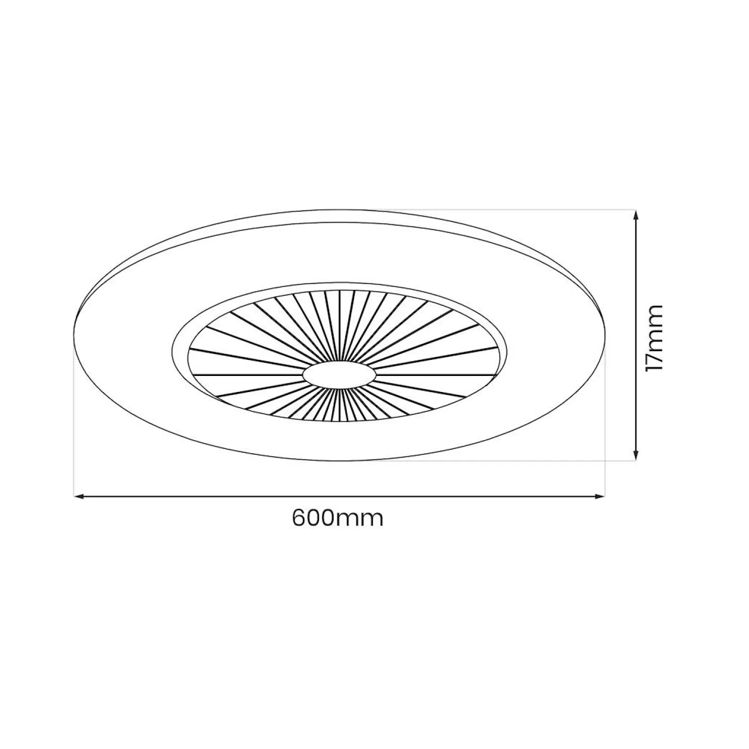 Lampowentylator ZEPHYR SILVER 48W LED+ PILOT (ML1515) - Milagro