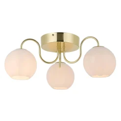 Lampy sufitowe FRANCA Nordlux E14 3*40W Metal Mosiądz