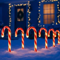 Lampy świąteczne na ogród Candy cane set 5pcs 10W (ML2406) - Milagro
