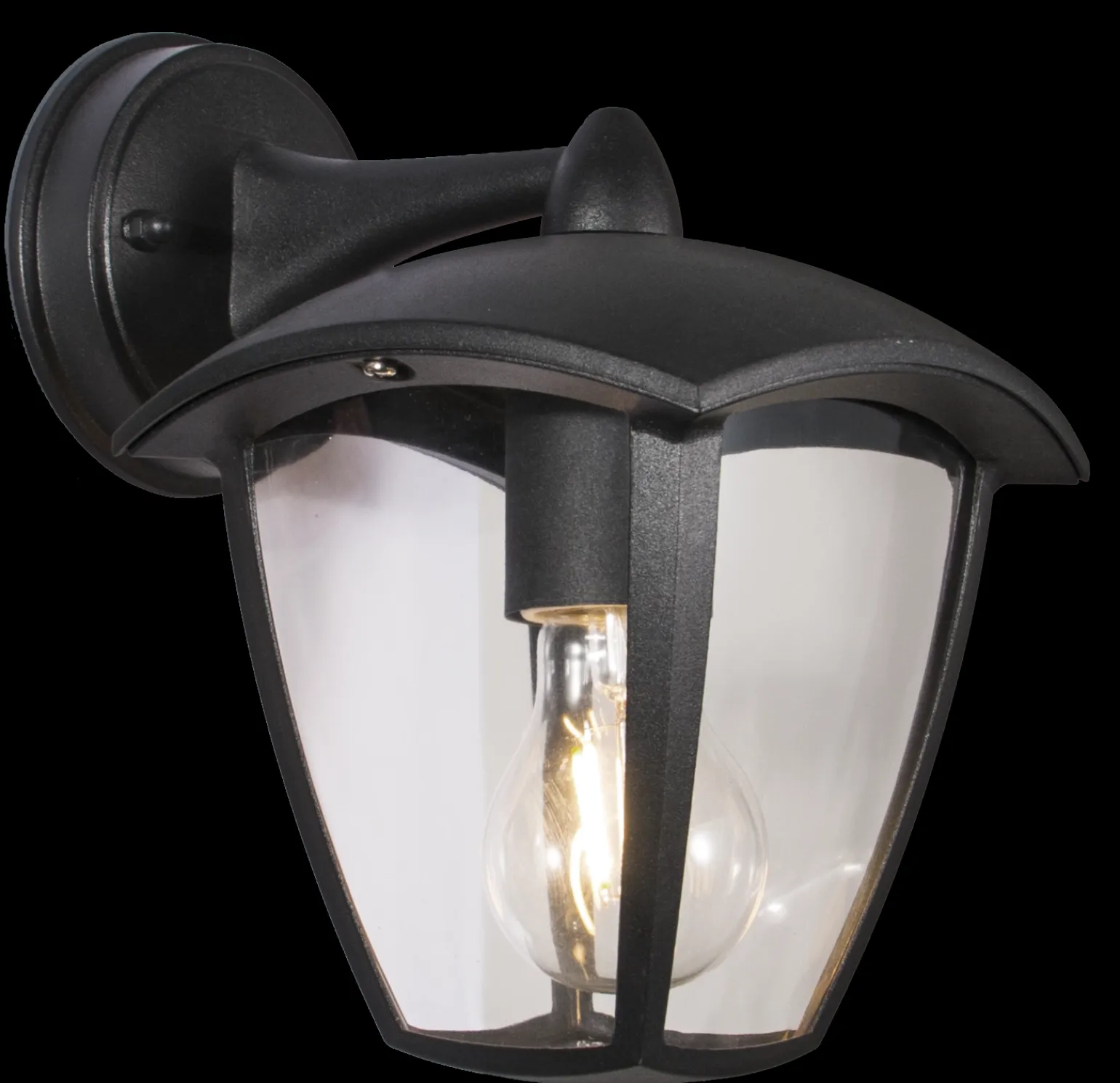 LANTERN LAMPA ZEWNĘTRZNA KINKIET CZARNY/BLACK (17040-WD) - Zuma Line