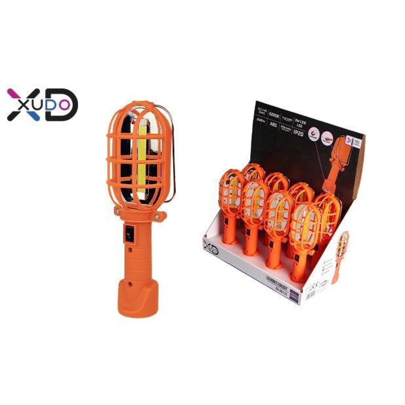 Latarka LED robocza 3W COB 3xAA (XD-HH110) - Xudo