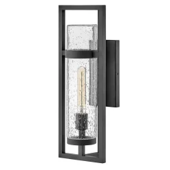 Latarnia naścienna Cordillera - 1 źródło światła - Czarna (HK-CORDILLERA-M-BK) - Hinkley