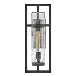 Latarnia naścienna Cordillera - 1 źródło światła - Czarna (HK-CORDILLERA-M-BK) - Hinkley