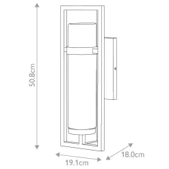 Latarnia naścienna Cordillera - 1 źródło światła - Oksydowany brąz (HK-CORDILLERA-M-BU) - Hinkley