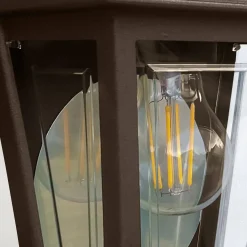 Latarnia naścienna Deco Lane - 1 źródło światła - Brązowa (DECO-LANE7-BRONZE) - Elstead Lighting