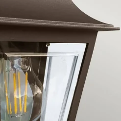 Latarnia naścienna Deco Lane - 1 źródło światła - Brązowa (DECO-LANE7-BRONZE) - Elstead Lighting