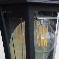 Latarnia naścienna Deco Lane - 1 źródło światła - Czarna (DECO-LANE7-BLACK) - Elstead Lighting