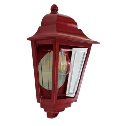 Latarnia naścienna Deco Lane - 1 źródło światła - Czerwona (DECO-LANE7-RED) - Elstead Lighting