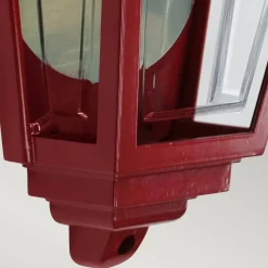 Latarnia naścienna Deco Lane - 1 źródło światła - Czerwona (DECO-LANE7-RED) - Elstead Lighting