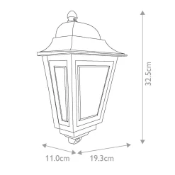 Latarnia naścienna Deco Lane - 1 źródło światła - Czerwona (DECO-LANE7-RED) - Elstead Lighting