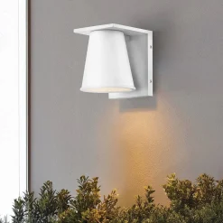 Latarnia naścienna Hans - 1 źródło światła - Strukturalna biel (HK-HANS-S-WHT) - Elstead Lighting