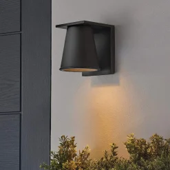 Latarnia naścienna Hans - 1 źródło światła - Strukturalna czerń (HK-HANS-S-BLK) - Elstead Lighting