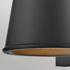 Latarnia naścienna Hans - 1 źródło światła - Strukturalna czerń (HK-HANS-S-BLK) - Elstead Lighting