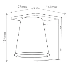 Latarnia naścienna Hans - 1 źródło światła - Architektoniczny brąz (HK-HANS-S-ABZ) - Elstead Lighting