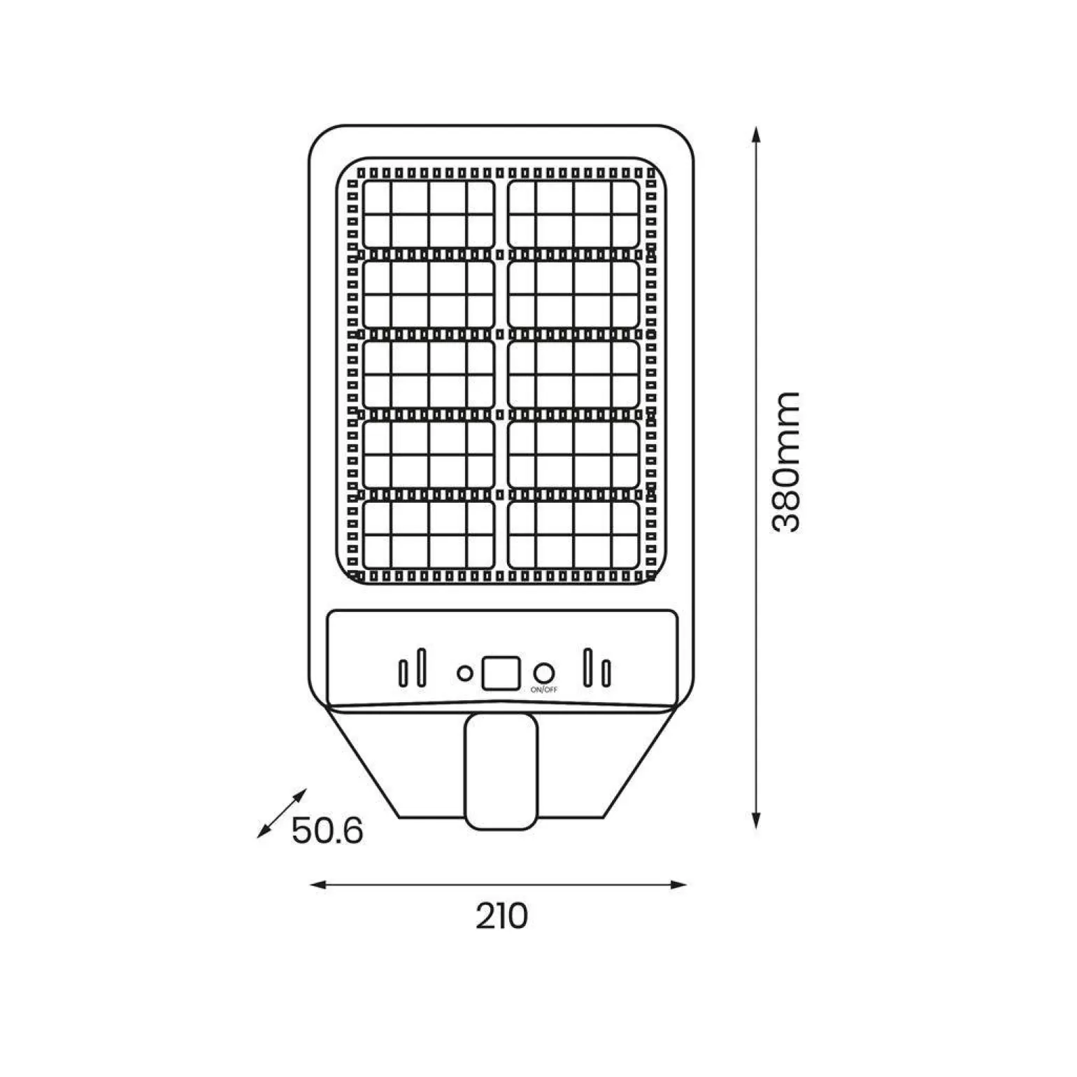 Latarnia Solarna Kers 200W 1200lm 6500K (EKO0546) - Eko-Light